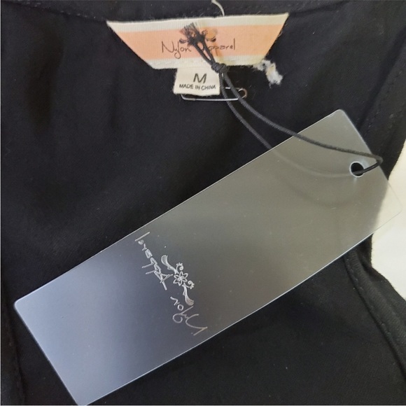 NWT Nylon Apparel Embroidered/Beaded Racerback Tank Top - M - Picture 7 of 8